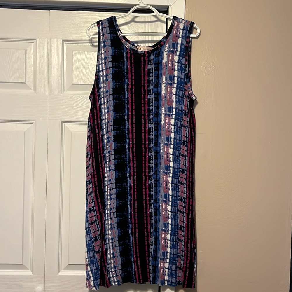 Philosophy Sleeveless A-Line Dress